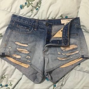 Rag & Bone 💙 Marilyn Shorts Ombré Button Fly